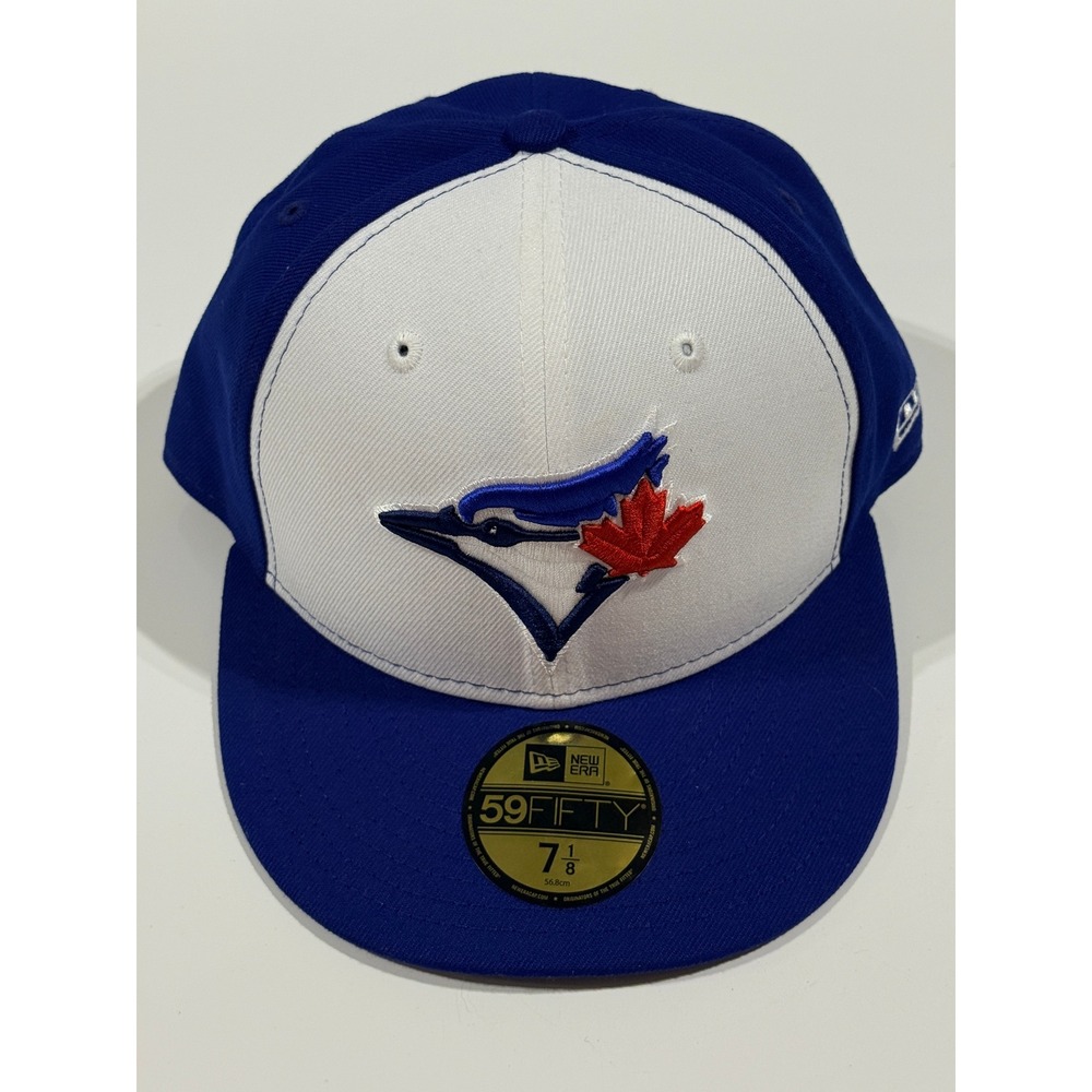 NEW ERA 59FIFTY - Toronto Blue Jays MLB Baseball Cap Hat - Fitted Size 7 1/8 NEW